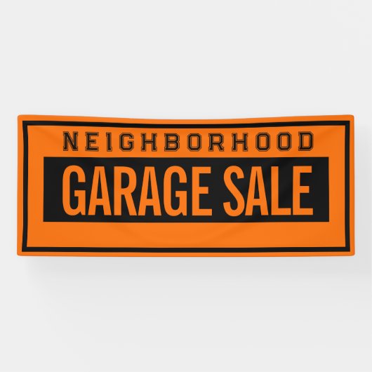 Neighborhood Garage Sale Banner 2.5' X 6' 横断幕 (横)