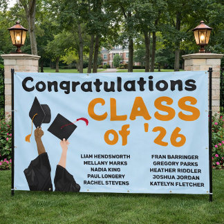 Neighborhood High School Graduation Banner 横断幕
