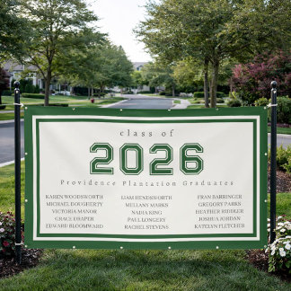 Neighborhood High School Graduation Banner 横断幕