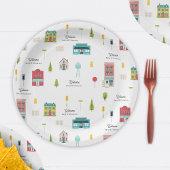 Neighborhood Patternベビーシャワーへようこそ ペーパープレート
