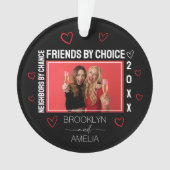 Neighbors by Chance Friends by Choice Christmas オーナメント (正面)