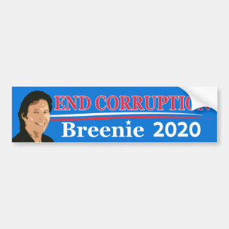 NEIL BREEN END CORRUPTIONのパロディキャンペーンのステッカー バンパーステッカー