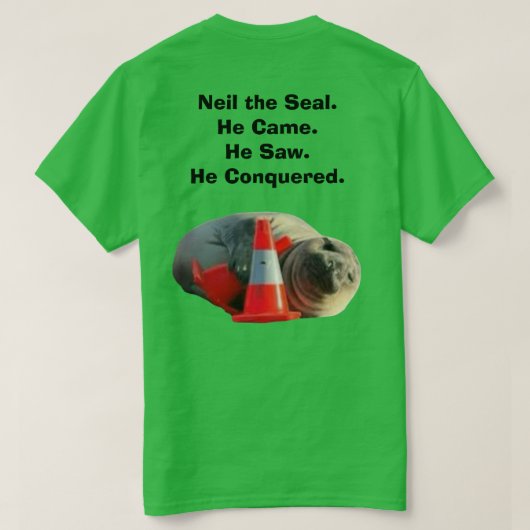 Neil Conquered Tシャツ (デザイン裏面)