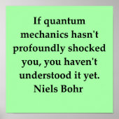 neils bohr quote ポスター (正面)