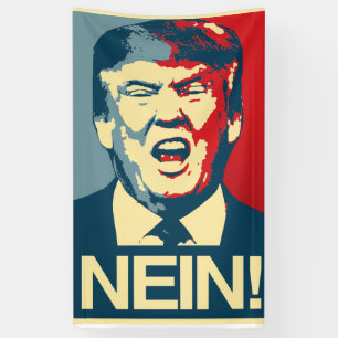 NEIN -アンチ切札ポスター-アンチ切札- 横断幕