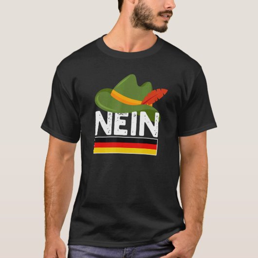 Nein German No Saying Pun Germany Tシャツ (正面)