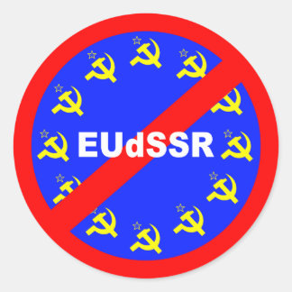 Nein zur EUdSSR ラウンドシール