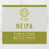 NEIPAクラフトエールまたは自家醸造ボトル用ビールラベル ビールラベル (シングルラベル)