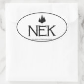 NEK北東キングダムオーバルステッカー 楕円形シール (バッグ)