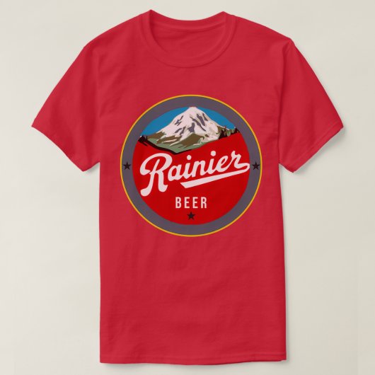 Nek ra mabok ki pie rasane Ngono Rainier Beer T Tシャツ (デザイン正面)