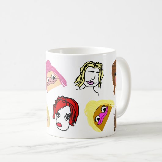 Nekci Menijのキャラクターのマグ コーヒーマグカップ (正面右)