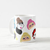 Nekci Menijのキャラクターのマグ コーヒーマグカップ (正面左)