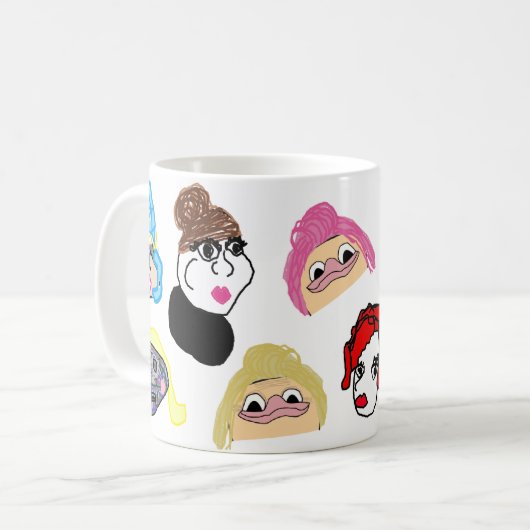 Nekci Menijのキャラクターのマグ コーヒーマグカップ (正面左)