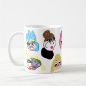 Nekci Menijのキャラクターのマグ コーヒーマグカップ (左)