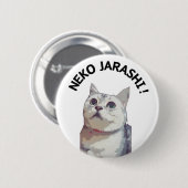 NEKO JARASHI button badge by ramu 缶バッジ (正面&裏面)