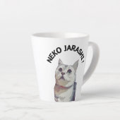 NEKO JARASHI Mugs by ramu カフェラテマグ (右アングル)