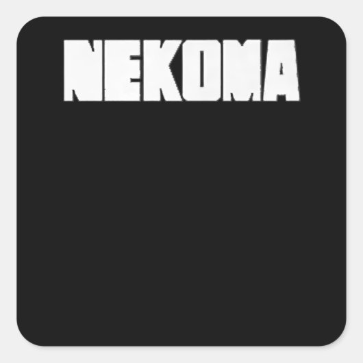 Neko Volleyball Practice Animeマンガコスプレ スクエアシール (正面)