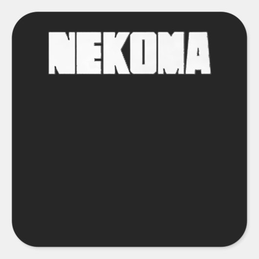 Neko Volleyball Practice Animeマンガコスプレ スクエアシール (正面)
