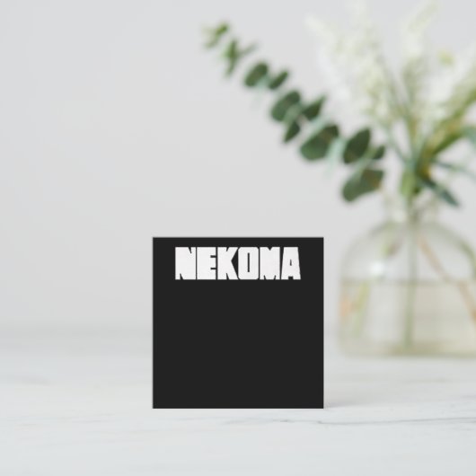 Neko Volleyball Practice Animeマンガコスプレ スクエア名刺 (スタンド正面)