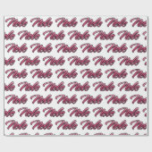 Nele faded pink personalisiertes Geschenkpapier ラッピングペーパー (フラット)