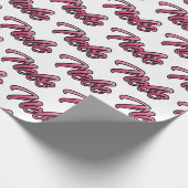 Nele faded pink personalisiertes Geschenkpapier ラッピングペーパー (角)