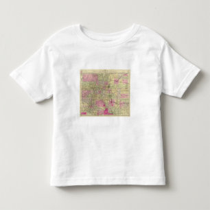 Nellのコロラド州の地形図 トドラーTシャツ
