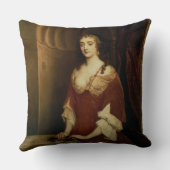 Nell Gwynne (1650-87年)のありそうなポートレート、mistre クッション (裏面)