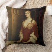Nell Gwynne (1650-87年)のありそうなポートレート、mistre クッション (ブランケット)