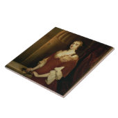 Nell Gwynne (1650-87年)のありそうなポートレート、mistre タイル (側面)