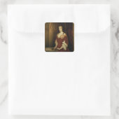 Nell Gwynne (1650-87)、mistreの可能性ポートレート スクエアシール (バッグ)