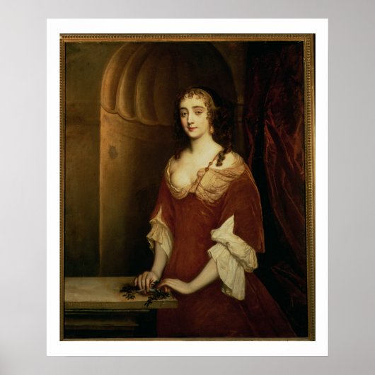 Nell Gwynne (1650-87)、mistreの可能性ポートレート ポスター (正面)