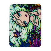 "Nelli"熱帯マーメイドファンタジーアートハンナ・リン マグネット (縦)