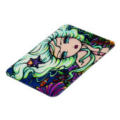 "Nelli"熱帯マーメイドファンタジーアートハンナ・リン マグネット (左側)