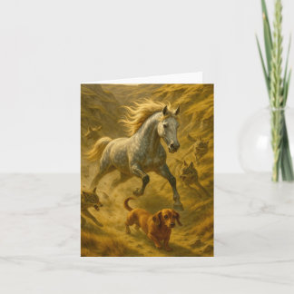 Nellie & Charlie Small、4インチx 5.6インチ折り畳みノートカード ノートカード