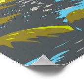 Nelson Lakes National Park New Zealand Vintage  ポスター (角)