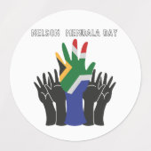 nelson Mandela day stickers ラベル (デザイン2)