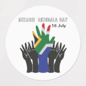 nelson Mandela day stickers ラベル (デザイン1)