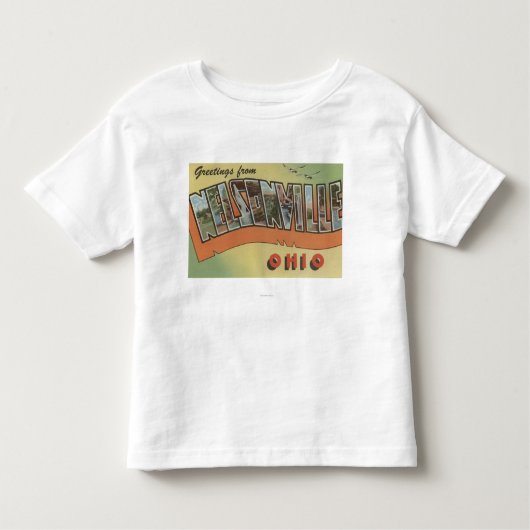 Nelsonville、オハイオ州-大きい手紙場面 トドラーTシャツ (正面)