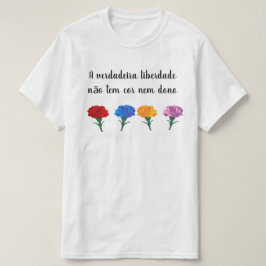 nem verdadeiraのliberdadeのnãoのtemのイングリッシュホーンのdono tシャツ