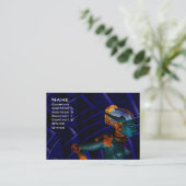 NEMES / サイバネティクス、機械工学、青 名刺 (スタンド正面)