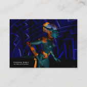 NEMES / サイバネティクス、機械工学、青 名刺 (裏面)