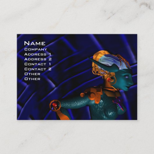 NEMES / サイバネティクス、機械工学、青 名刺 (正面)