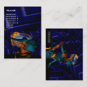 NEMES/サイバネティクス、機械技術者、青 名刺 (正面/裏面)