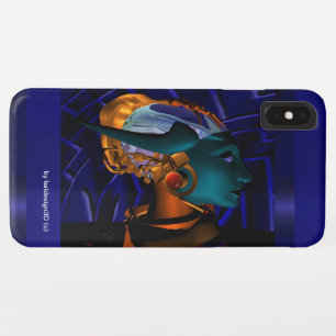 NEMES /ハイパーアンドロイドポートレートブルーSci Fi iPhone XS Maxケース