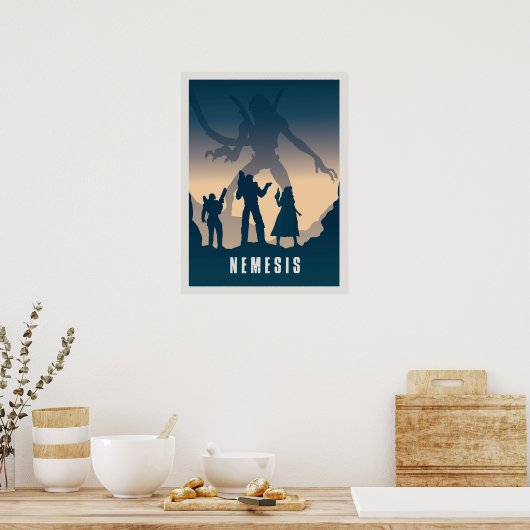 Nemesisボードゲームミニマリスト旅行スタイルゲーム ポスター (キッチン)