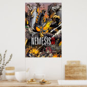 Nemesis - A Kaiju Poster – マット・フランク ポスター (キッチン)