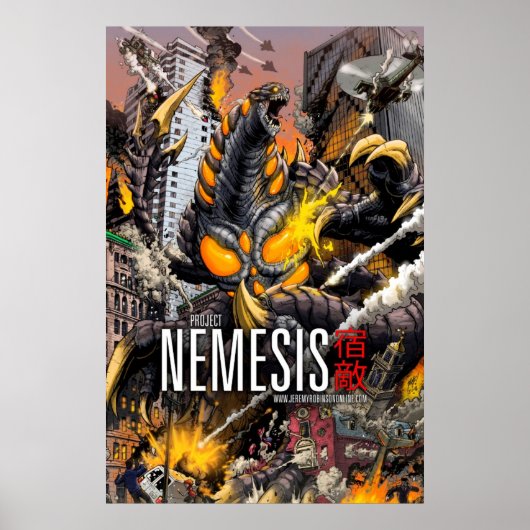 Nemesis - A Kaiju Poster – マット・フランク ポスター (正面)