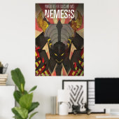 Nemesis Kaiju Poster - Art by James Biggie ポスター (ホームオフィス)