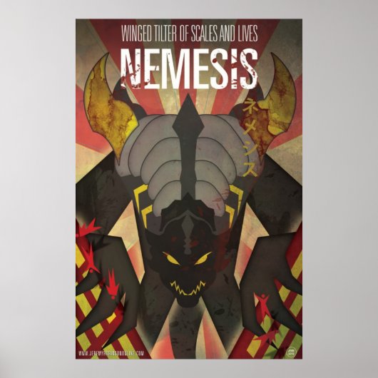 Nemesis Kaiju Poster - Art by James Biggie ポスター (正面)