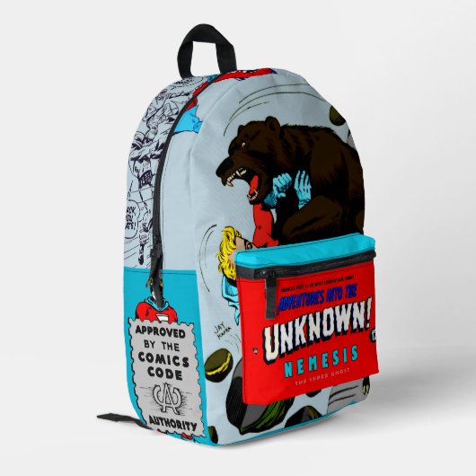 NEMESIS: The Super Ghost Backpack  プリントバックパック (裏面左端)